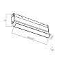 ART-MAG25-LINE-RS LED Светильник линейный поворотный для магнитного шинопровода   -  Трековые светильники 